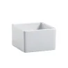 Elegant White Porcelain Bowl - 7 x 7 x 4.5 cm (0.13L) - Set of Four