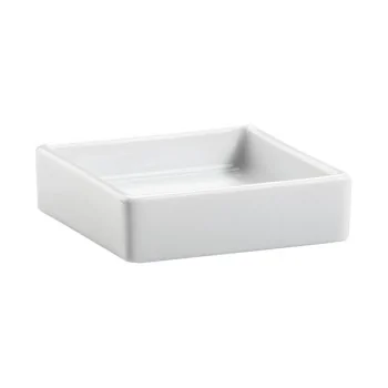 Elegant White Porcelain Bowl - 7 x 7 x 2 cm (0.05L) - Case of 12