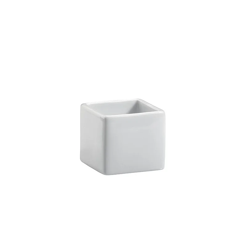 Elegant White Porcelain Small Bowl - 4.9 x 4.9 x 4.5 cm - 0.05L - Set of Four