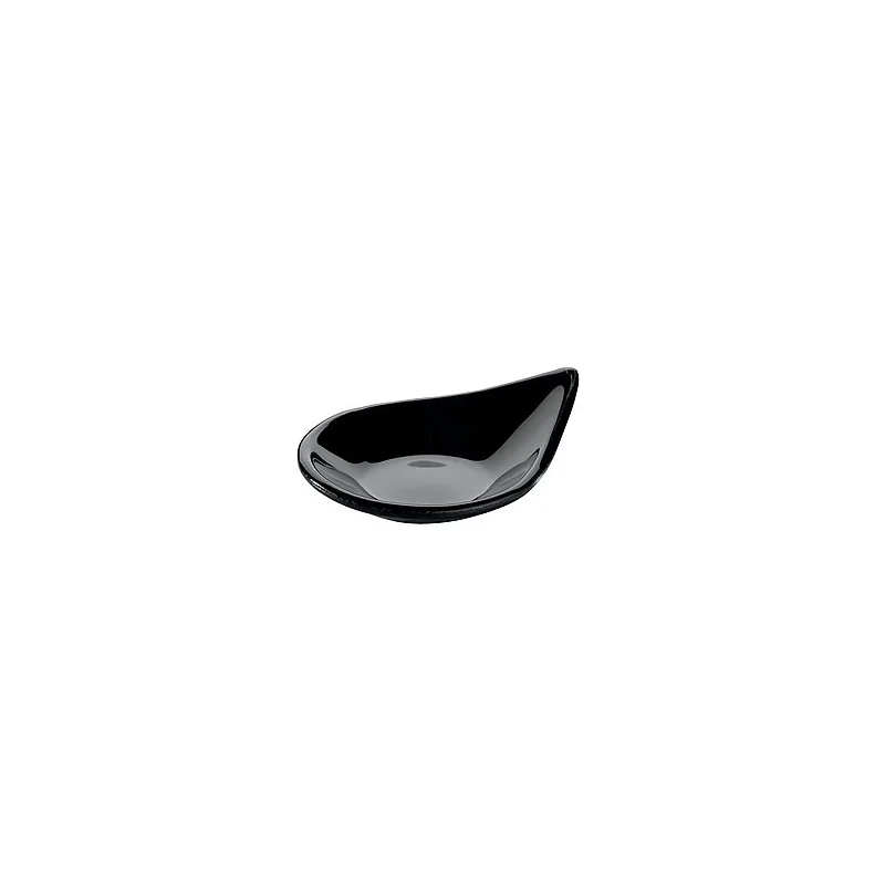 Elegant Black Glass Drop Bowl - Premium - Small (10 x 8.5 cm) - Set of 12
