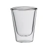 Elegant Borosilicate Glass Miniature - Double-Walled Vessel (6 cm Diam. x 7.5 cm Ht) - 0.08L Capacity - Set of Six