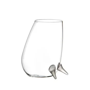 Elegant Viking II Cocktail Glass Borosilicate - Satined/Clear Finish - Diam. 8 cm - Ht 11.5cm - Capacity 0.4L - Set of 6