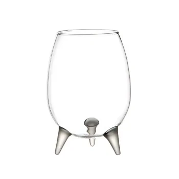 Elegant Viking III Cocktail Glass Borosilicate - Satined/Clear - Diam. 8.5 cm - Ht 12cm - Capacity 0.43L - Set of Six