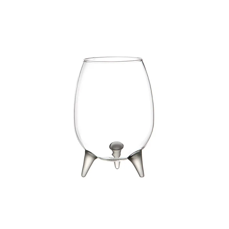 Elegant Viking III Cocktail Glass Borosilicate - Satined/Clear - Diam. 8.5 cm - Ht 12cm - Capacity 0.43L - Set of Six