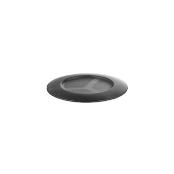 Elegant Resin Drip Tray - Anthracite Finish - Dimensions: D12.5 cm x H1 cm