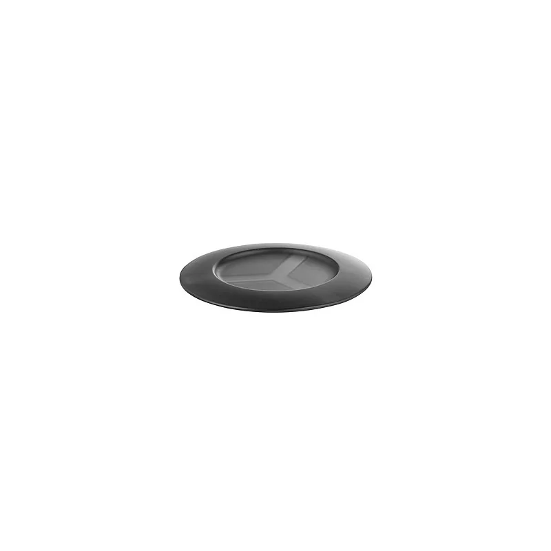 Elegant Resin Drip Tray - Anthracite Finish - Dimensions: D12.5 cm x H1 cm