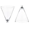 Elegant Clear Glass Cloche/Wine Cooler - Diam. 22.5 cm Ht 26 cm