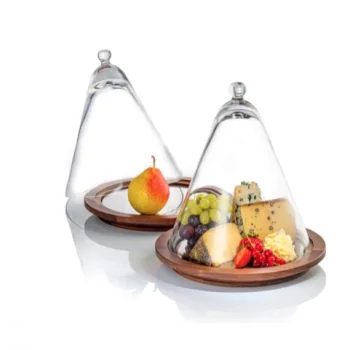 Elegant Clear Glass Cloche/Wine Cooler - Diam. 22.5 cm Ht 26 cm