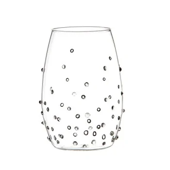 Elegant Knobbed Cocktail Glass - Borosilicate - 8.5 cm Diam. x 12 cm Ht - 0.5L Capacity - Set of Six