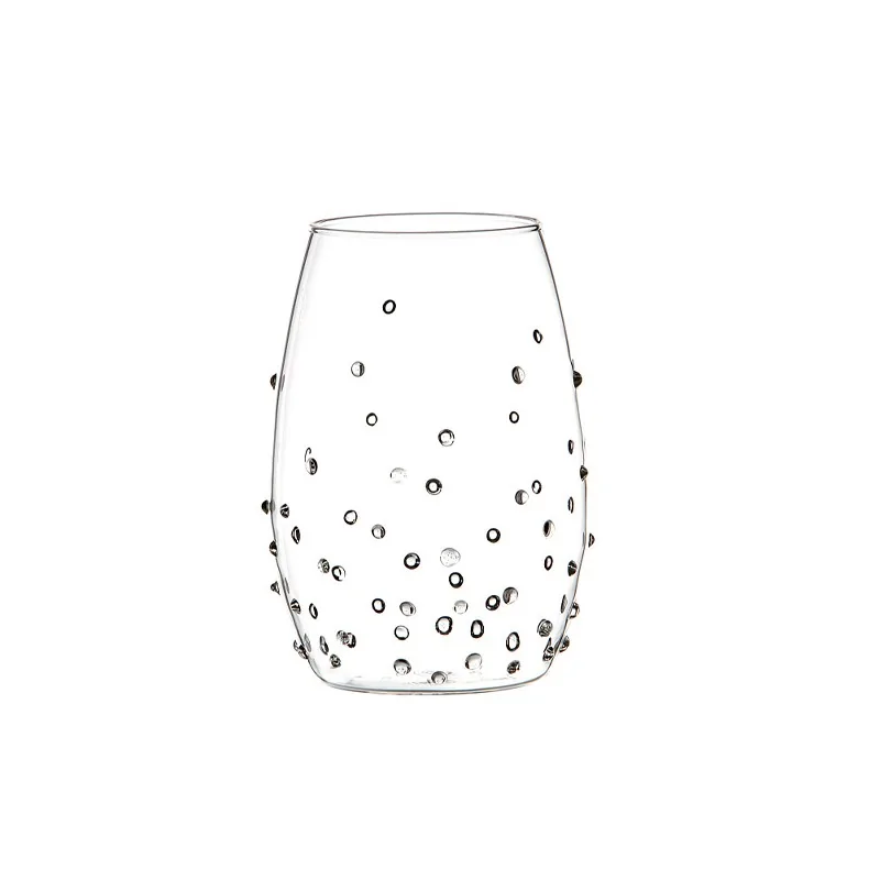Elegant Knobbed Cocktail Glass - Borosilicate - 8.5 cm Diam. x 12 cm Ht - 0.5L Capacity - Set of Six
