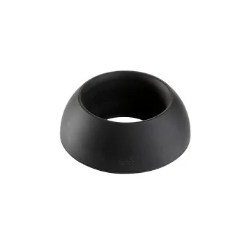 Elegant Silicone Ring - Black - LED Light Compatible - Diam. 15.2mm - Ht 5.5 cm