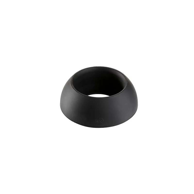 Elegant Silicone Ring - Black - LED Light Compatible - Diam. 15.2mm - Ht 5.5 cm