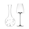 Elegant Decanter Eddy - Mini with Crystalline Glassware Set (3 Pieces)