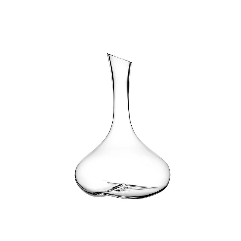 Elegant Crystal Glass Pebble Decanter/Carafe - Diam. 20 cm - Ht 30 cm