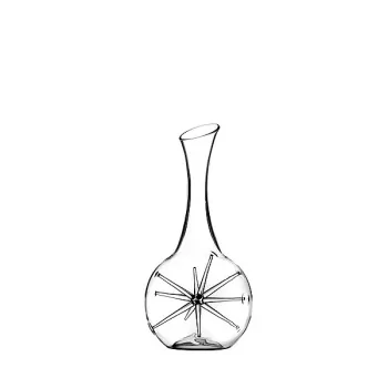 Elegant Star Decanter/Carafe - Borosilicate Glass - Diam. 15.5 cm - Ht 32 cm