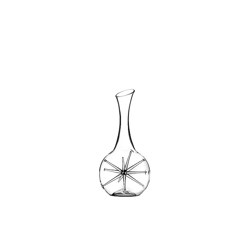Elegant Star Decanter/Carafe - Borosilicate Glass - Diam. 15.5 cm - Ht 32 cm