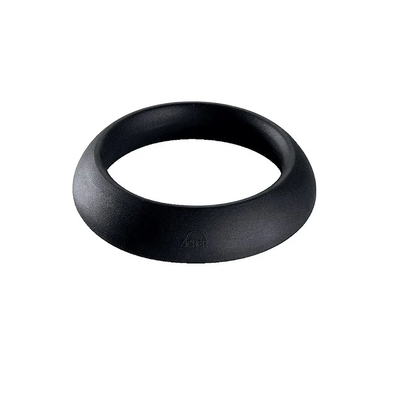 Elegant Black Silicone Ring Set - 3 Pieces - Diam. 13.4 cm
