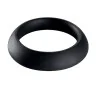 Elegant Black Silicone Ring Set - 3 Pieces - Diam. 13.4 cm
