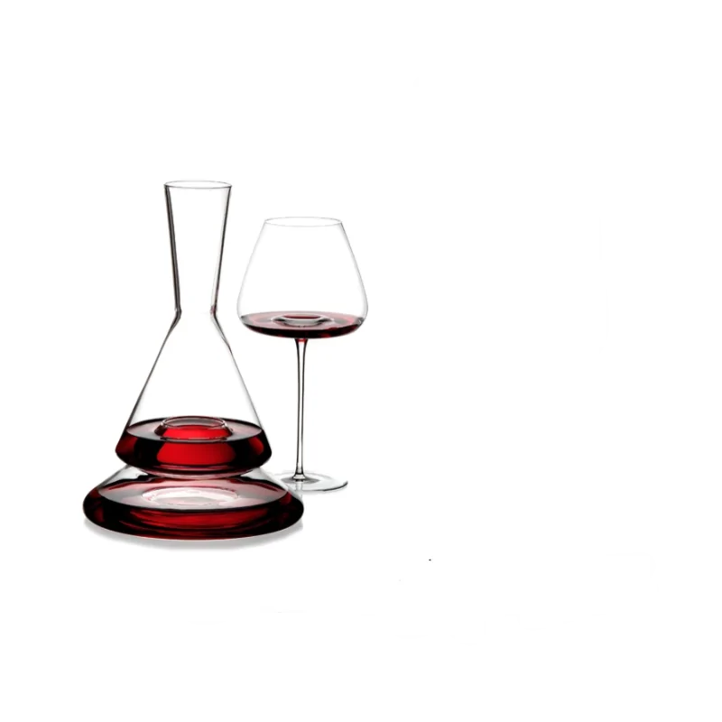 Elegant Doppio Decanter & Carafe - Borosilicate Glass (Dia 20 cm x H 30 cm)