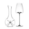 Elegant Decanter Star - Miniature with Crystalline Glassware Set (3 Pieces)