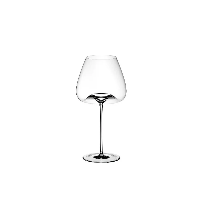 Elegant Balanced Vase - Crystalline Wine Glass - Diam. 12 cm x Ht 25 cm - Set of Two