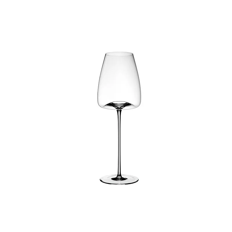 Elegant Straight Vase - Crystalline Wine Glass - Diam. 9 cm Ht 27 cm - Set of 2
