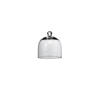 Elegant Clear Glass Cloche - Diam. 10.5 cm - Ht 11.5 cm