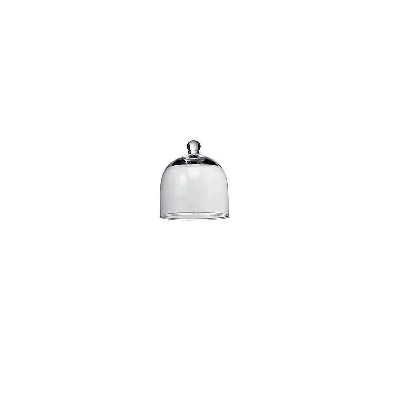 Elegant Clear Glass Cloche - Diam. 10.5 cm - Ht 11.5 cm