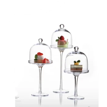 Elegant Clear Glass Cloche - Diam. 10.5 cm - Ht 11.5 cm