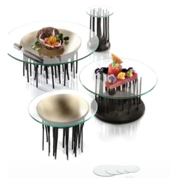 Elegant Glass Insert - Clear - Diam. 24.2 cm