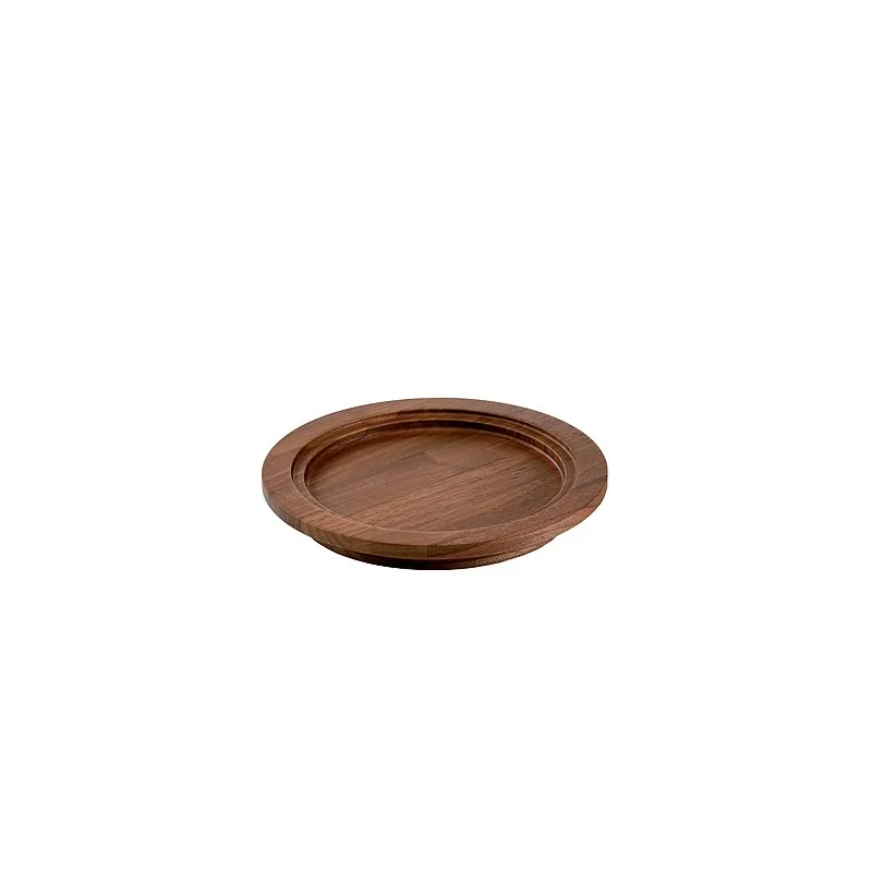 Elegant Coaster - Walnut Solid Wood - Diam. 23 cm x Ht 3 cm