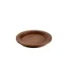 Elegant Coaster - Walnut Solid Wood - Diam. 23 cm x Ht 3 cm