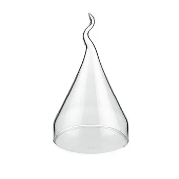 Elegant Borosilicate Glass Cloche - Diam. 13 cm - Ht 20-23 cm