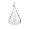 Elegant Borosilicate Glass Cloche - Diam. 13 cm - Ht 20-23 cm