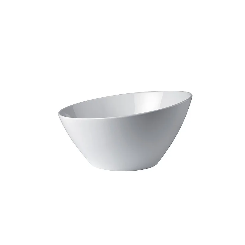 Elegant De Luxe Bowl Catering - White China (Diam. 28 cm - Ht 11/14.5 cm) - 3.5L Capacity - Pack of 2.