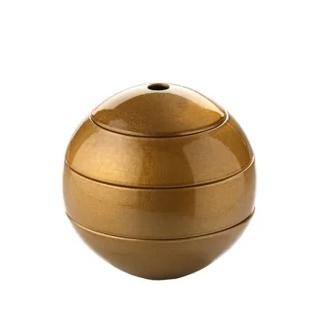 Elegant Oro79 China Ball - White/Golden Coloured - Diam. 15.5 cm - Ht 15.8 cm.