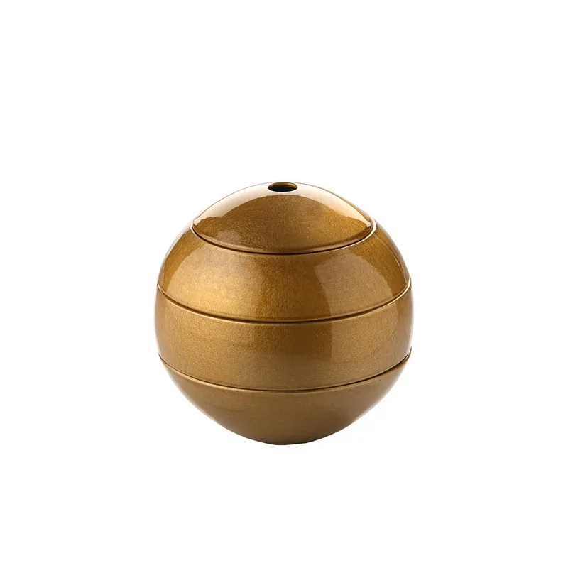 Elegant Oro79 China Ball - White/Golden Coloured - Diam. 15.5 cm - Ht 15.8 cm.