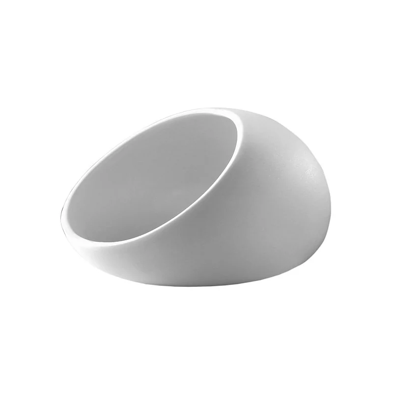 Elegant Bowl Cave - White Biscuit Porcelain - 10.5 x 11.5 x 7 cm