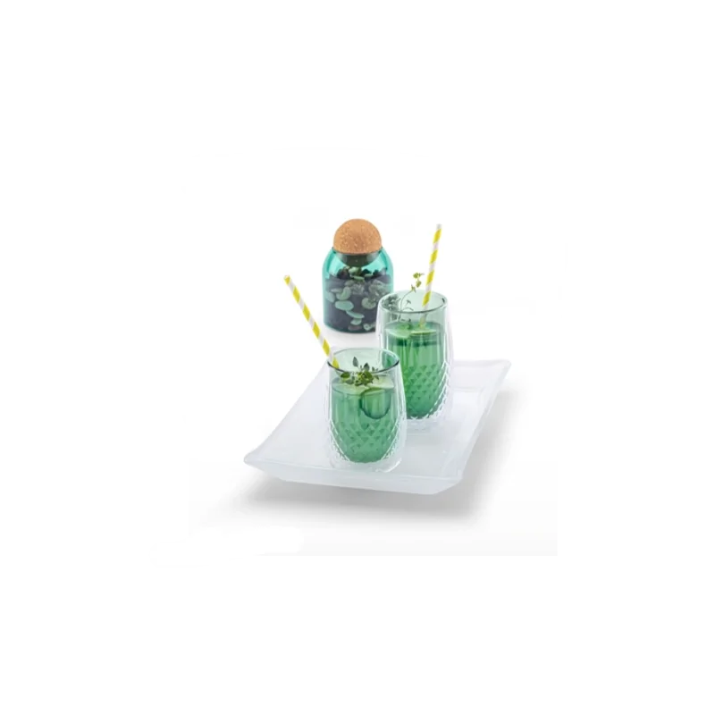 Elegant Cereal & Nut Dispenser - Borosilicate Glass - Green - Diam. 9 cm - Ht 13.5 cm - Capacity 0.4L