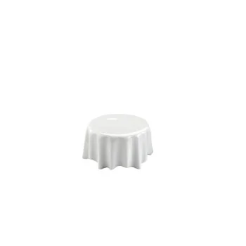 Elegant White China Plateau Plate Dresscoat - 9 cm Diam. x 4.5 cm Ht - 0.1L Capacity - 12 Piece Set