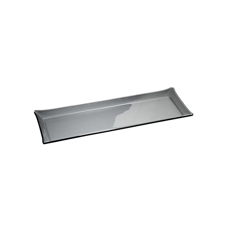 Elegant Tray - Dark Grey Glass - 62 x 21 x 3.5 cm