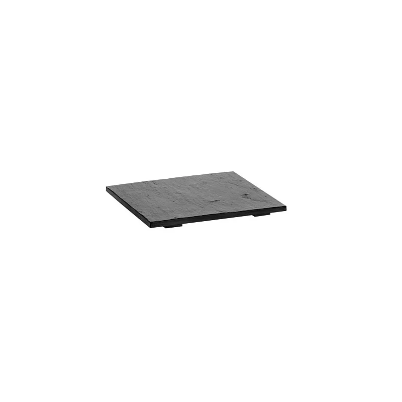 Elegant Slate Sushi Plate - 25 x 25 cm - 2 cm Ht
