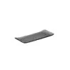 Elegant Dark Grey Glass Platter Set - 38 cm x 15.5 cm - 4 Piece Assortment