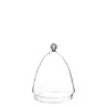 Elegant Borosilicate Glass Cloche - Diam. 10.5 cm - Ht 14.5 cm