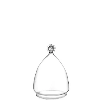 Elegant Borosilicate Glass Cloche - 25 cm Diam. x 32.5 cm Ht