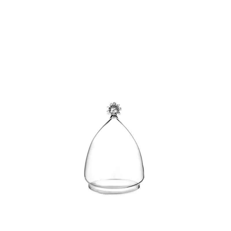 Elegant Borosilicate Glass Cloche - 25 cm Diam. x 32.5 cm Ht