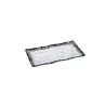 Elegant Plate Ombra - Clear Glass with Black Decorative Accents - 26 x 15 cm Set of Six
