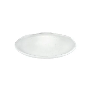 Elegant Glass Plate Set - Satined Finish - Diam. 25 cm - 6 Pieces