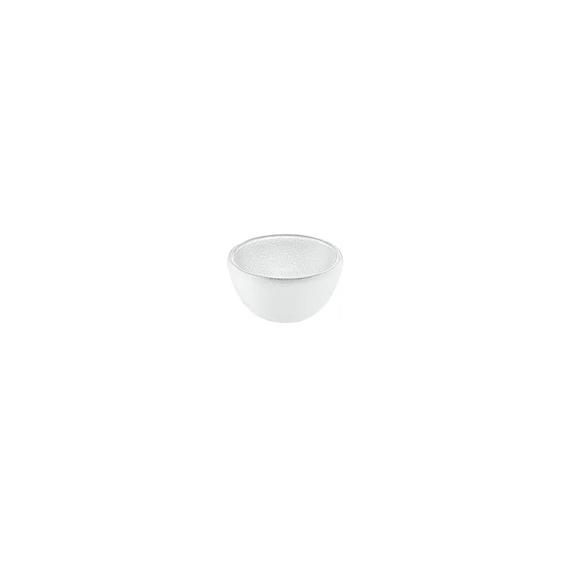 Elegant Glass Bowl Gelo - Structured/Satined Finish - Diam. 9 cm - Ht 5 cm - Vol. 0.12L - Pack of 6