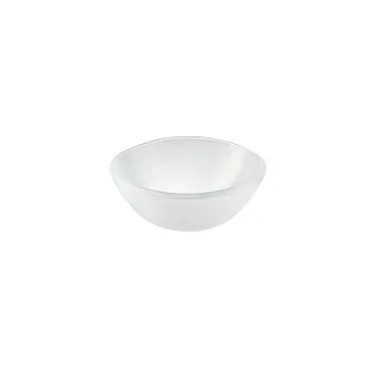 Elegant Glass Bowl Gelo - Structured/Satined Finish - Diam. 14 cm - Ht 4.5 cm - Capacity 0.35L - Offered in Sets of 12.